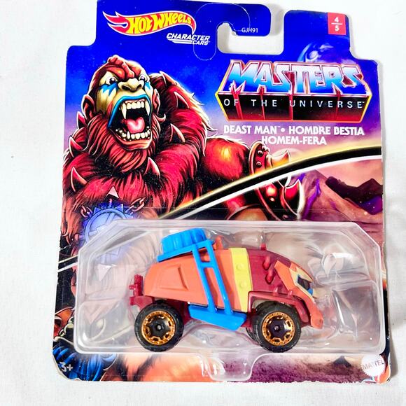 Hot Wheels Carded Lot Of 4 Masters of the Universe Toy Cars New (W) - Picture 3 of 5